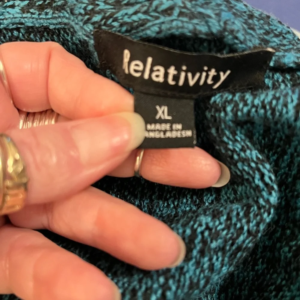 𝓡𝓮𝓛𝓪𝓣𝓲𝓿𝓲𝓣𝔂 𝓽𝓾𝓻𝓺𝓾𝓸𝓲𝓢𝓮 𝓪𝓷𝓭 𝓑𝓛𝓪𝓬𝓴 𝓚𝓷𝓲𝓣 𝓢𝓱𝓸𝓻𝓣 𝓢𝓛𝓮𝓮𝓿𝓮 𝓹𝓸𝓷𝓬𝓱𝓸 - Picture 4 of 5